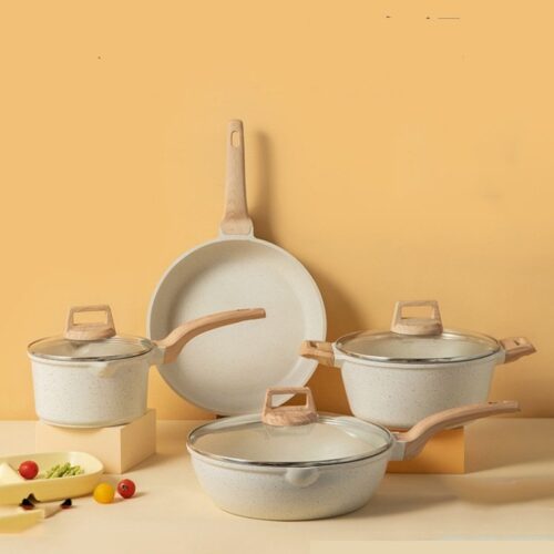 Non-Stick Marble Granite Coated Cookware Set